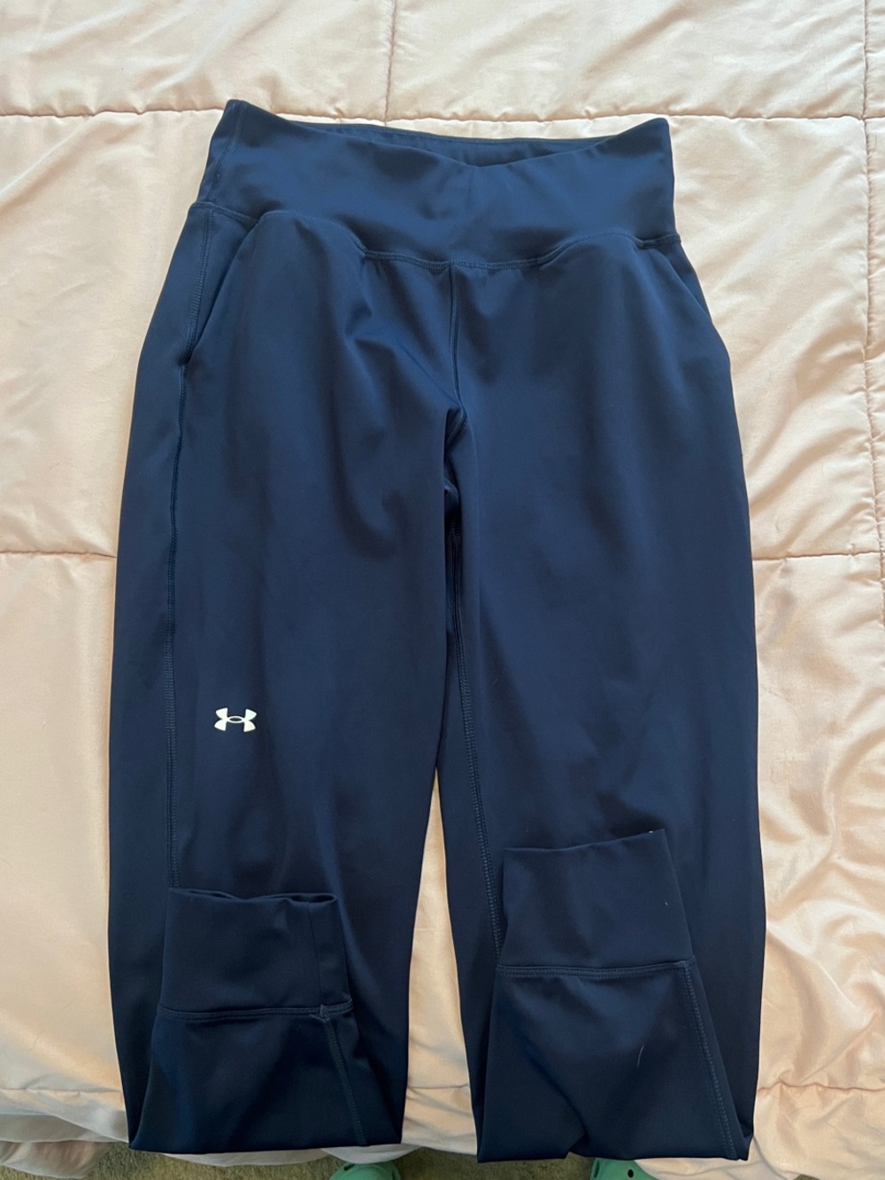 Under Armour Navy Jogger Leggings with Side Pockets